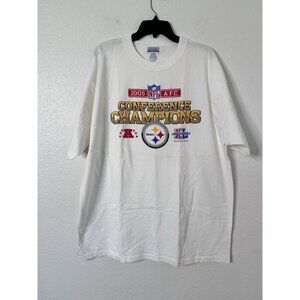 Reebok Mens T Shirt Steelers NFL Football 2005 Vintage Crew Neck Short Sleeve XL